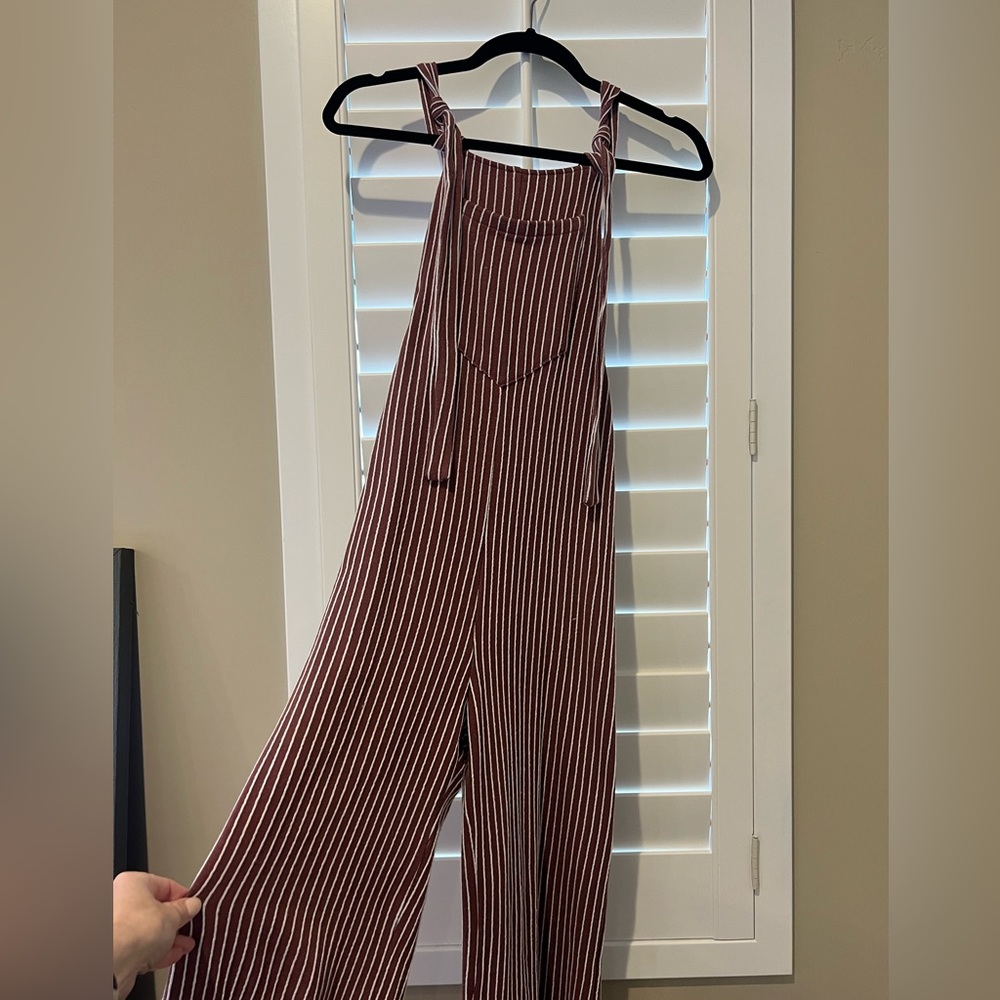 Stretchy striped jumpsuit